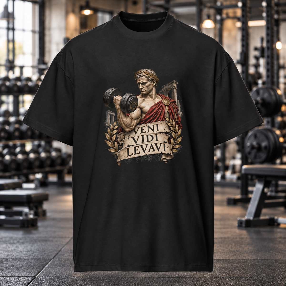 Veni, Vidi, Levavi – Gym – Men's Box Tee – product view