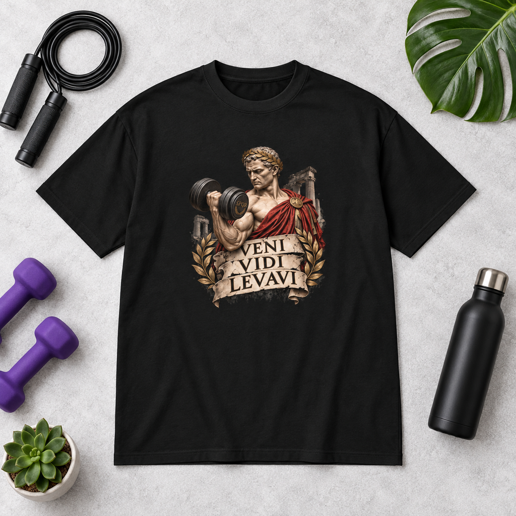 Veni, Vidi, Levavi – Gym – Men's Box Tee – product view