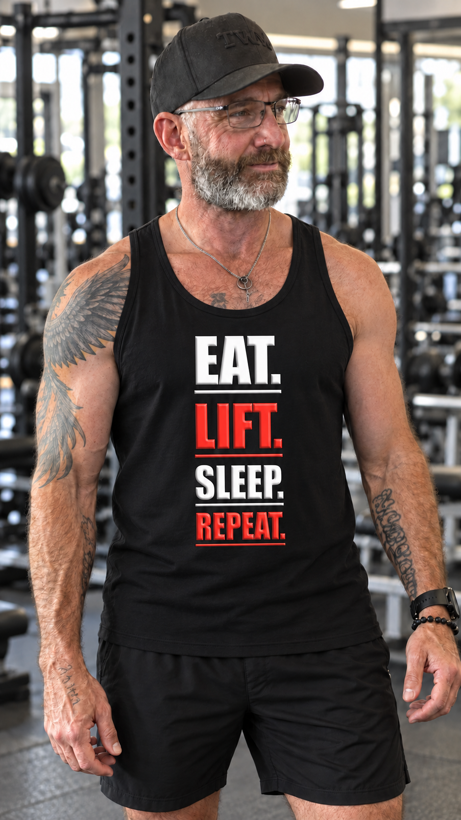 Eat - Lift - Sleep - Repeat | Gym | Tank Top