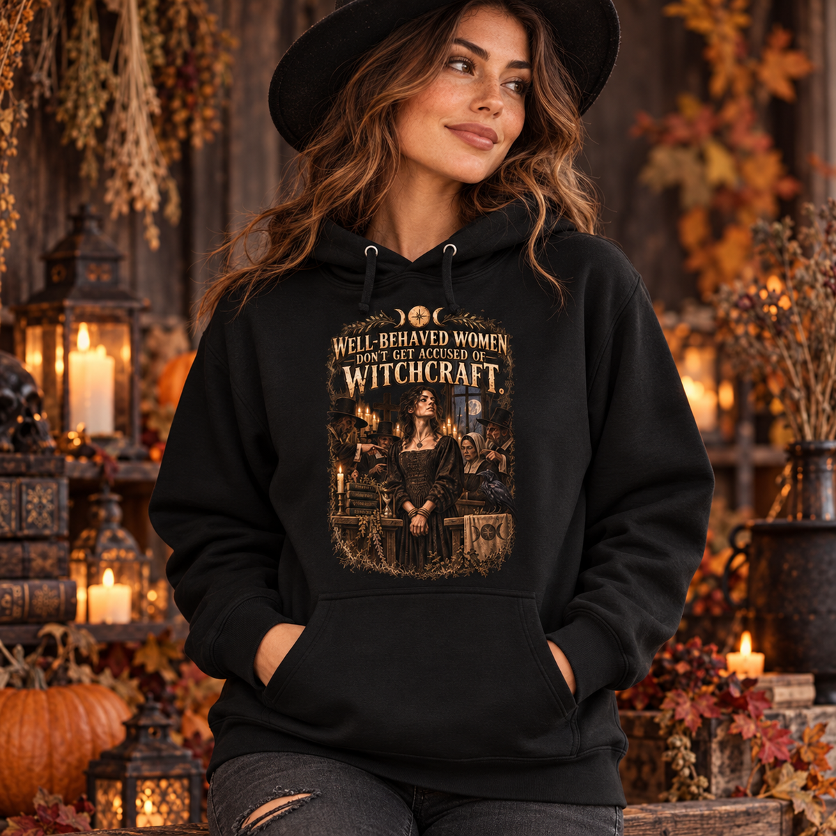 Well Behaved Women Don't Get Accused | Witch & Feminism | Hoodie