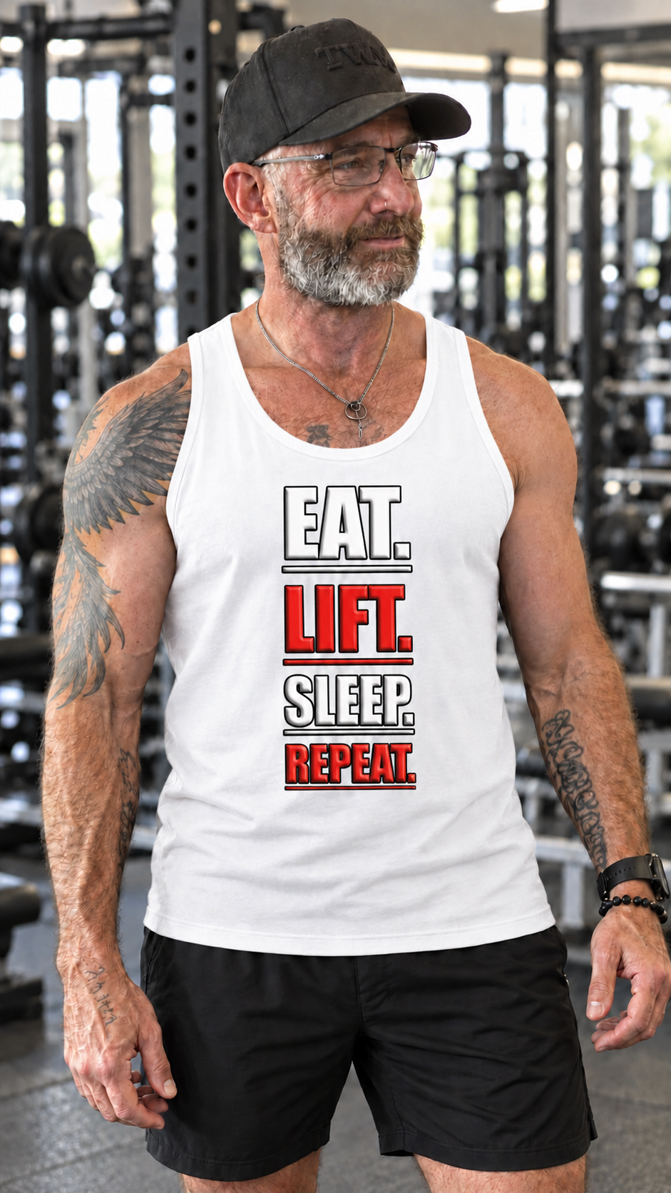Eat - Lift - Sleep - Repeat | Gym | Tank Top