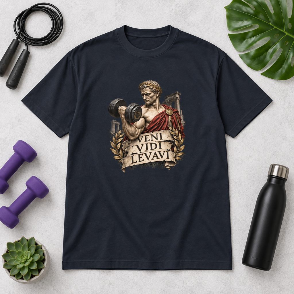 Veni, Vidi, Levavi – Gym – Men's Box Tee – product view