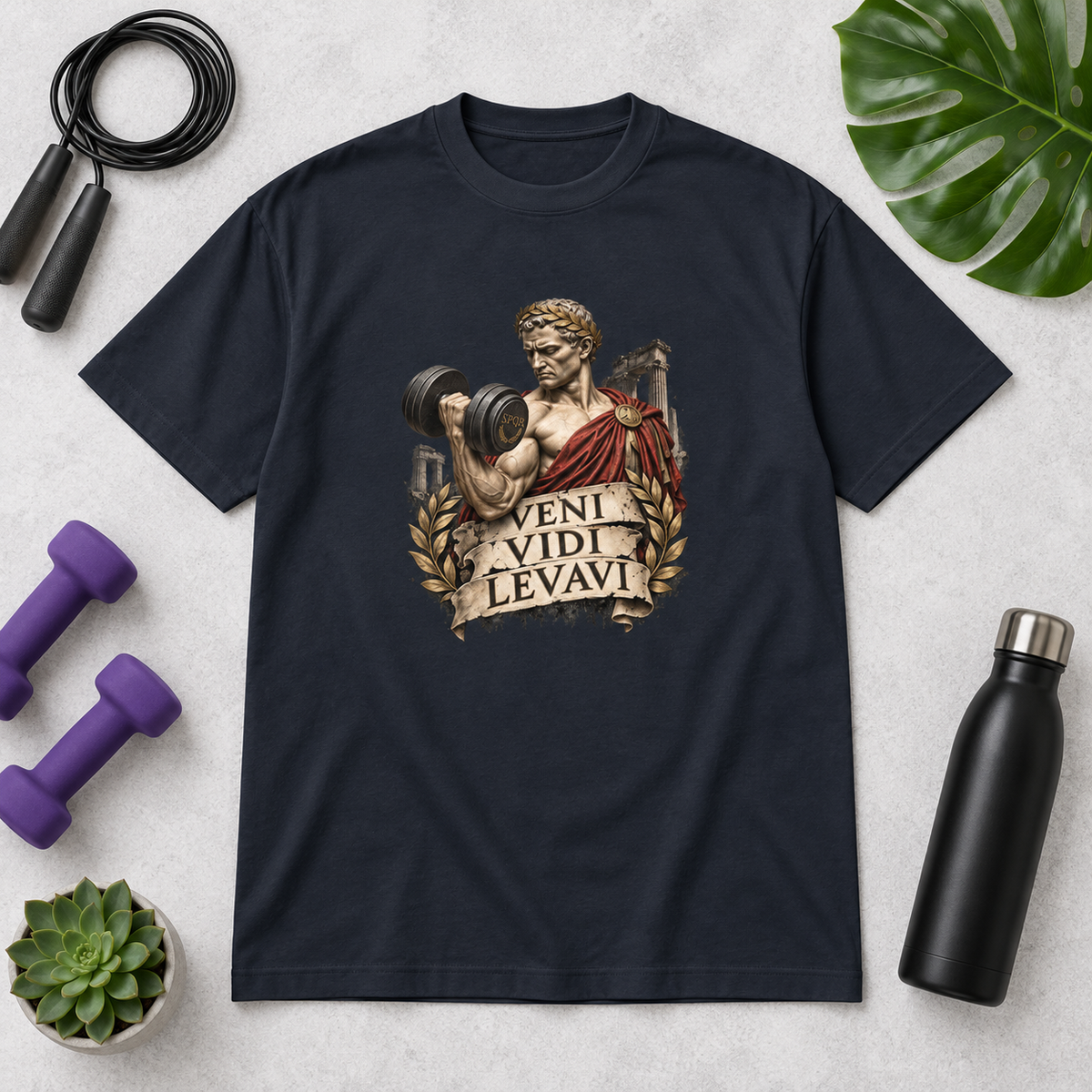 Veni, Vidi, Levavi – Gym – Men's Box Tee – product view
