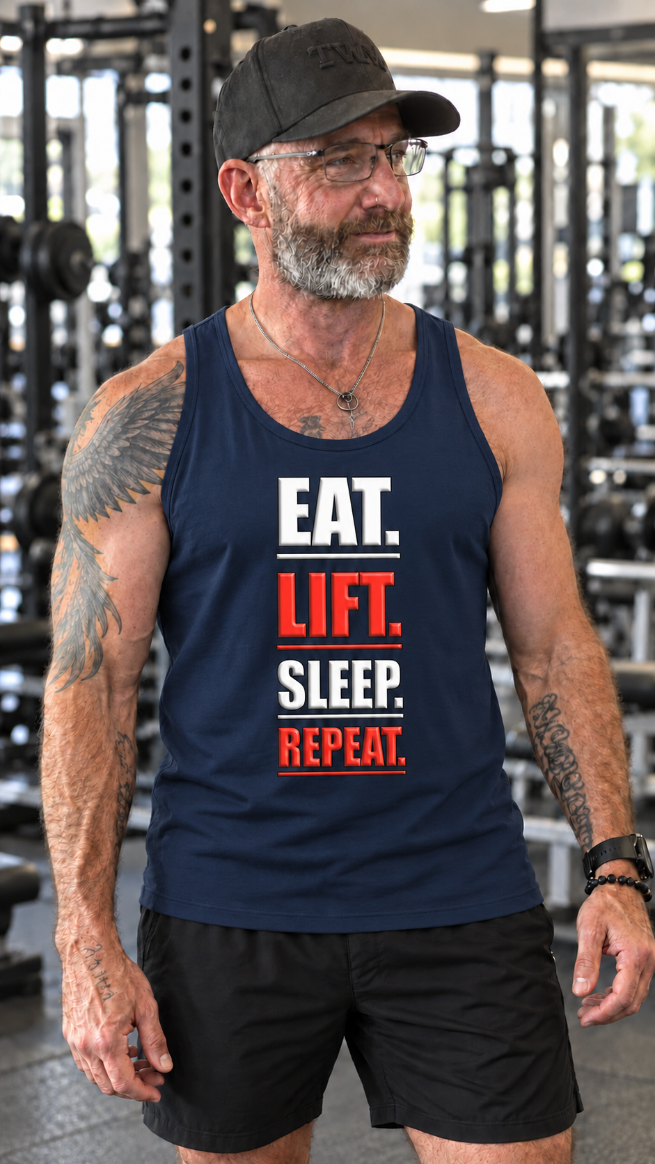 Eat - Lift - Sleep - Repeat | Gym | Tank Top