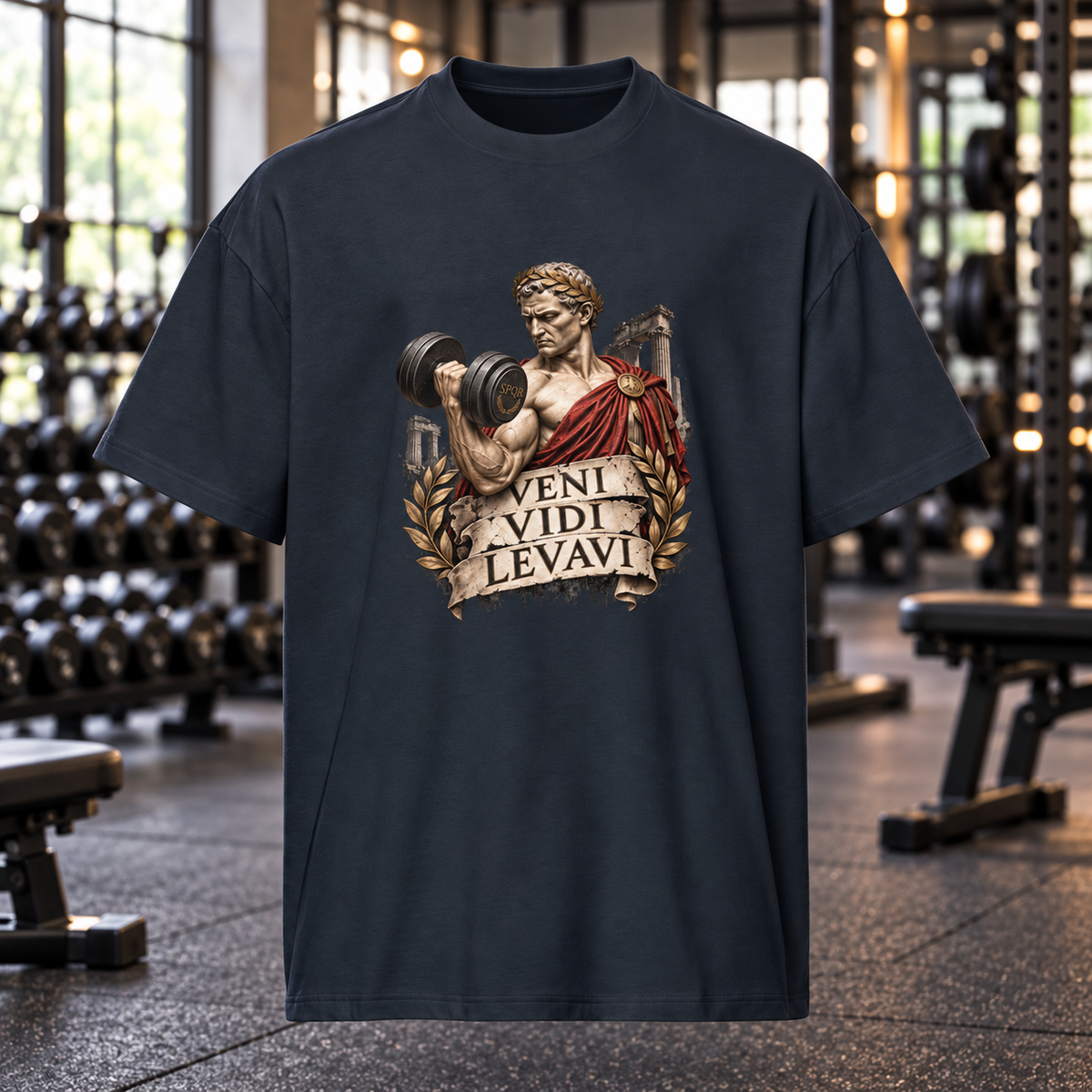 Veni, Vidi, Levavi – Gym – Men's Box Tee – product view
