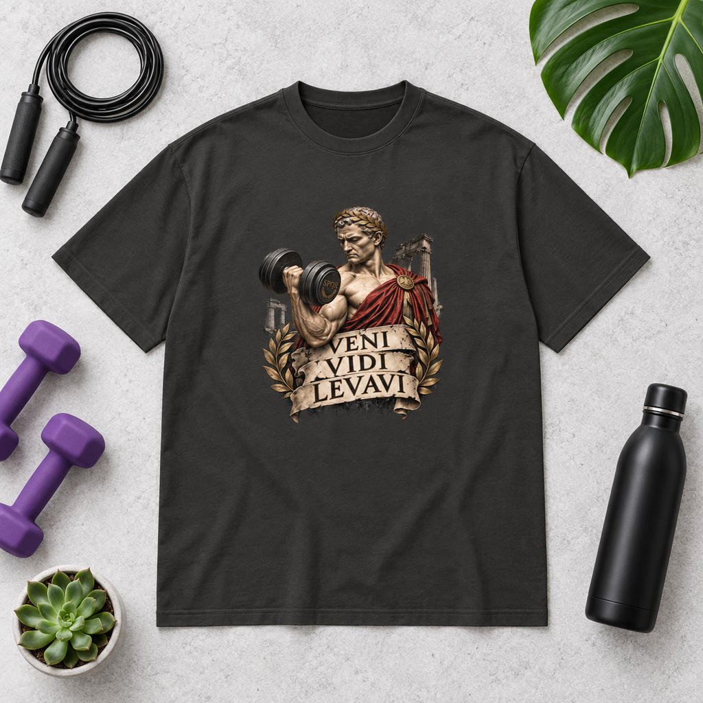 Veni, Vidi, Levavi – Gym – Men's Box Tee – product view