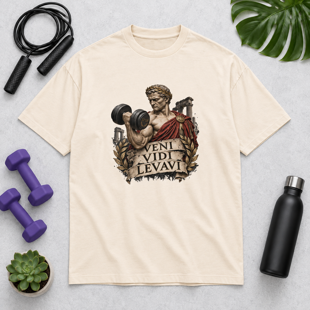 Veni, Vidi, Levavi – Gym – Men's Box Tee – product view
