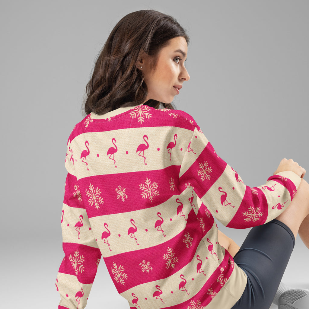 Flamingo - Festive - Sweatshirt - back view