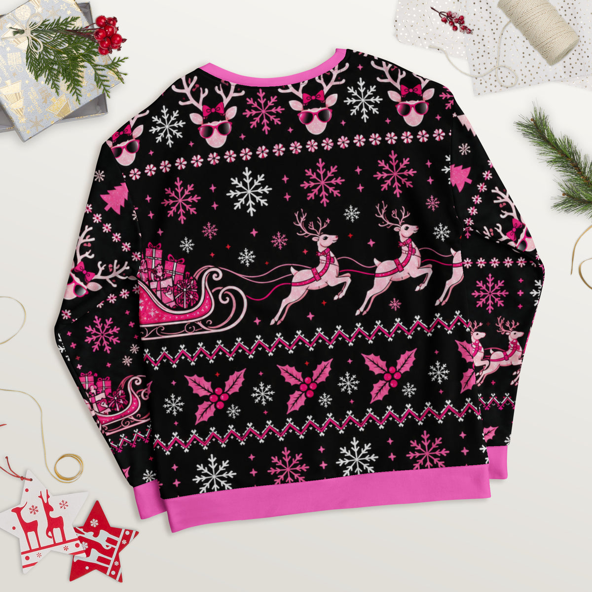 Sleigh Christmas sweatshirt – back view