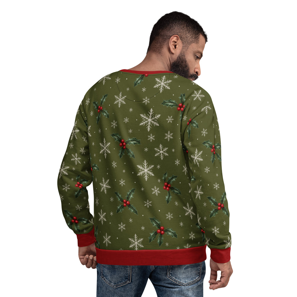 Talk to Me Goose funny Christmas sweatshirt – back view