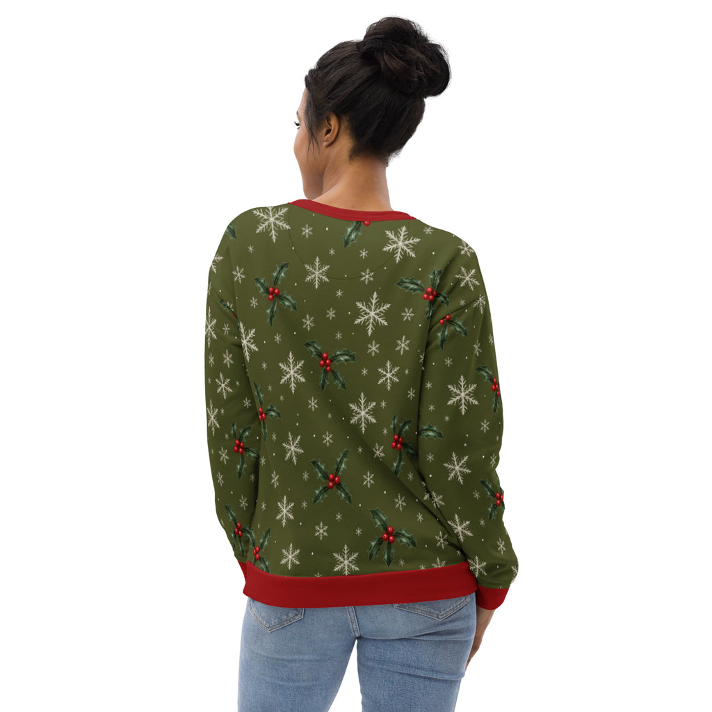 Talk to Me Goose funny Christmas sweatshirt – back view