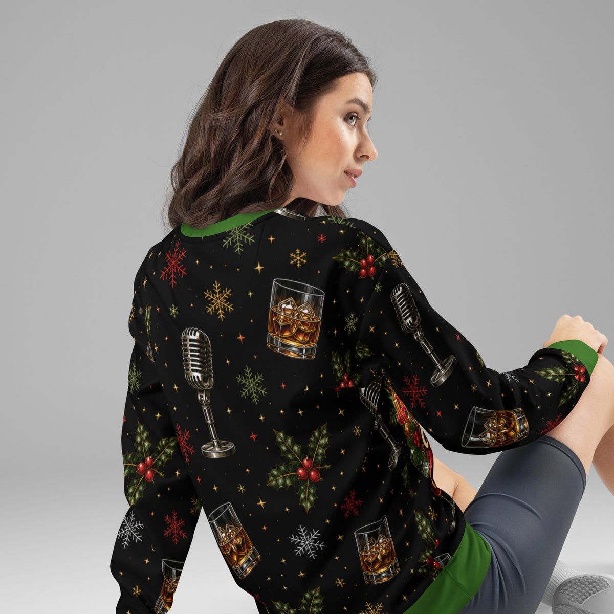 It's Beginning to Feel a Lot Like Fuck This rude Christmas sweatshirt – back view