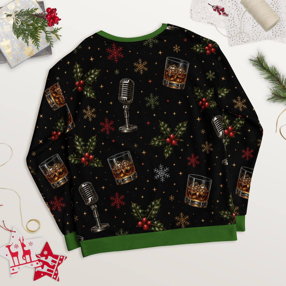 It's Beginning to Feel a Lot Like Fuck This rude Christmas sweatshirt – back view