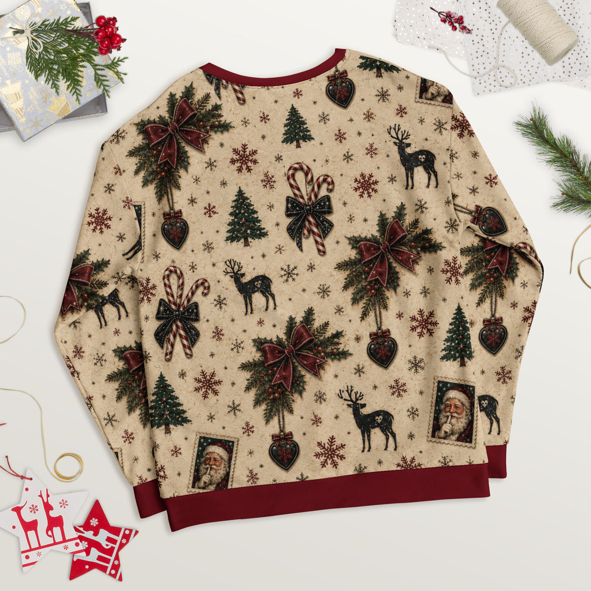 Please Tell Me I've Been a Good Girl rude Christmas sweatshirt – back view
