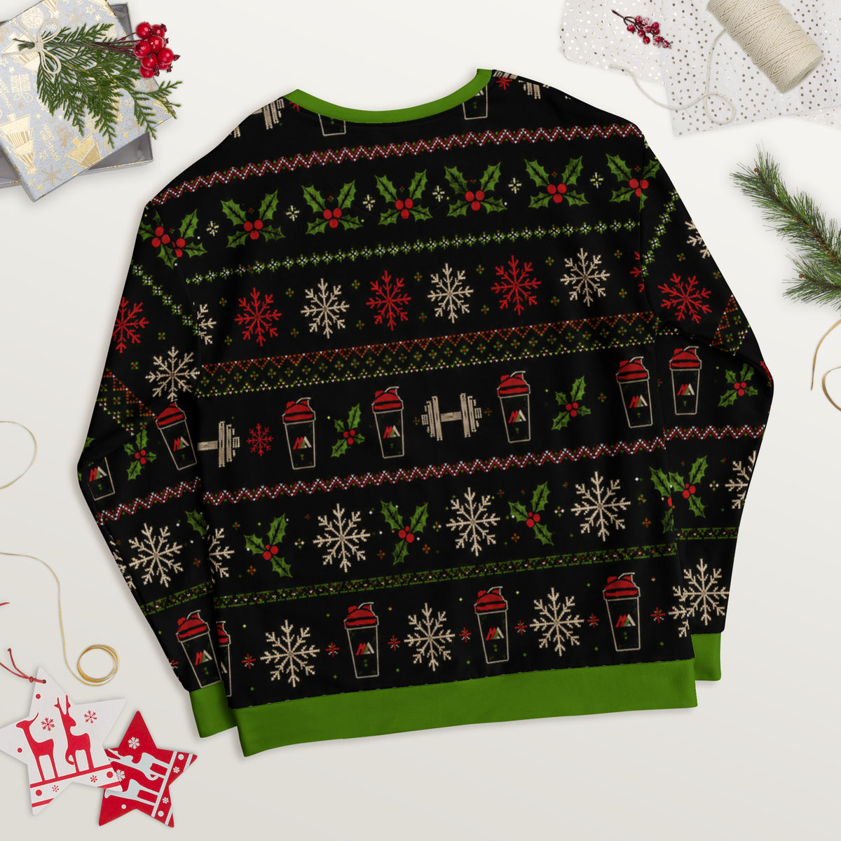 Reps for Jesus gym Christmas sweatshirt – back view