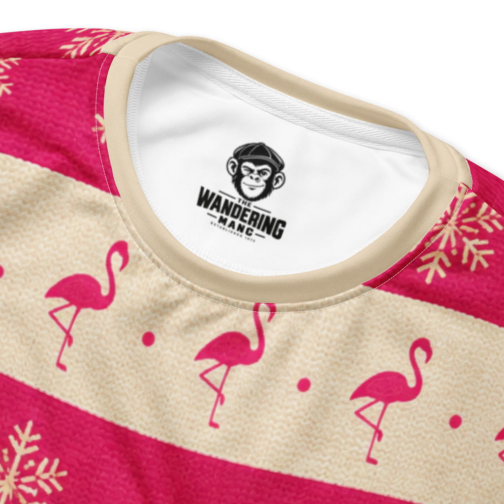 Flamingo lovers Christmas sweatshirt – product detail view