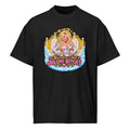 Oh Jolene Dolly men’s box tee in black front view