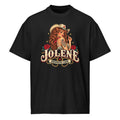 Jolene Homewrecker Legend men's box tee in black front view