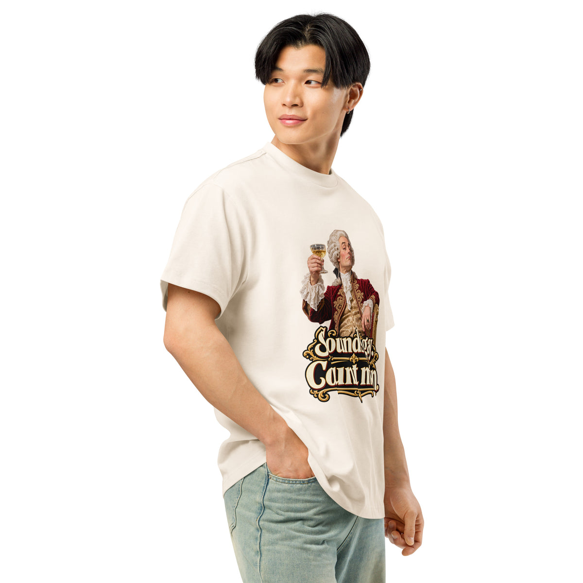 Sounds Gay. Count Me In. – Pride – Men's Box Tee in white – right-front view