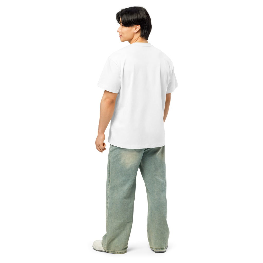 Sounds Gay. Count Me In. – Pride – Men's Box Tee in white – back view