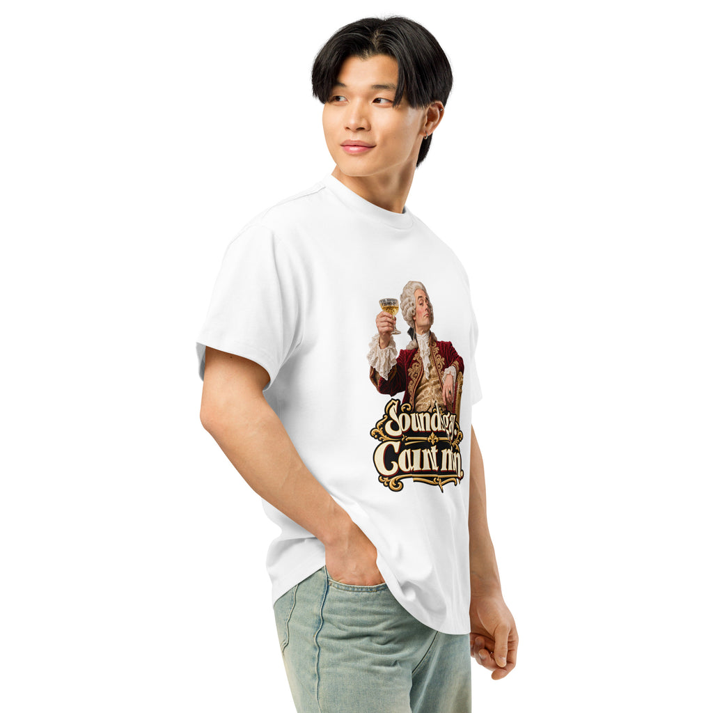 Sounds Gay. Count Me In. – Pride – Men's Box Tee in white – right-front view