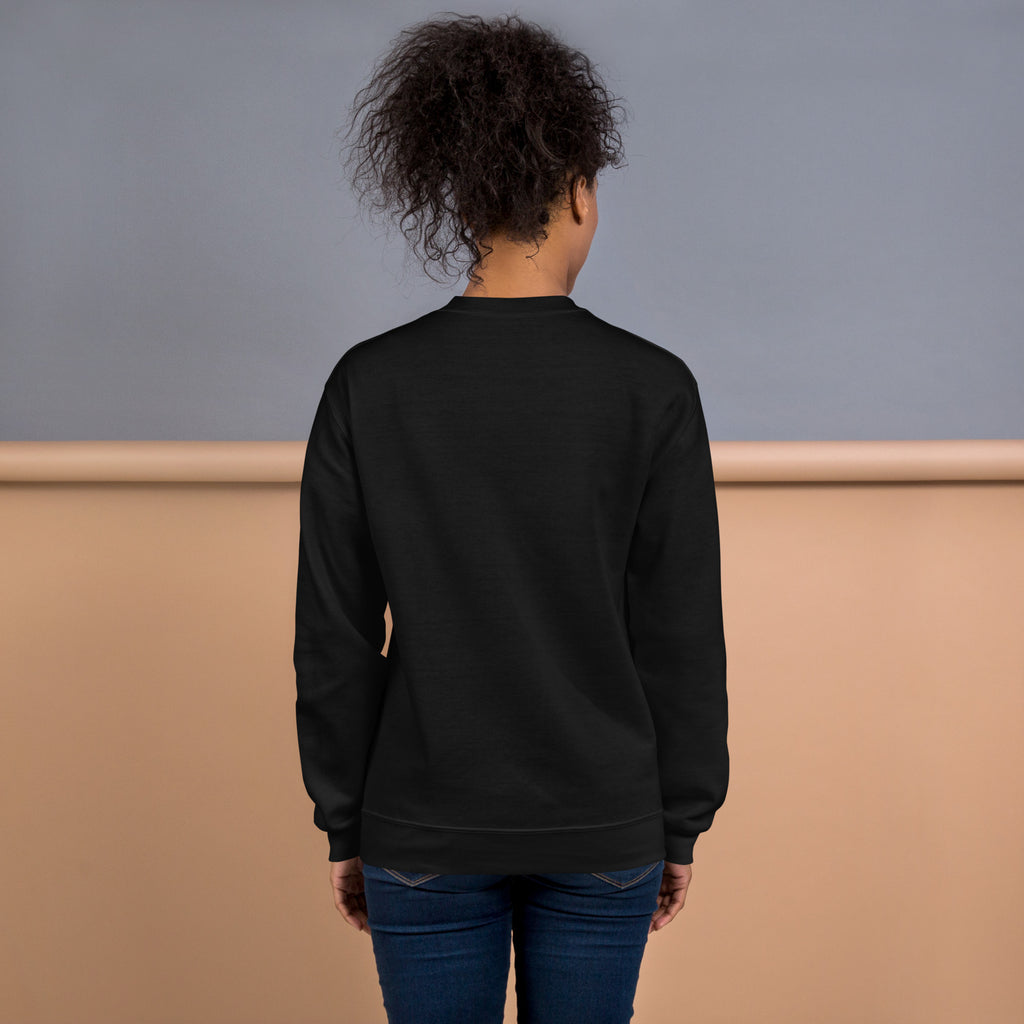 Go Forth And Multiply sweatshirt in Black back view