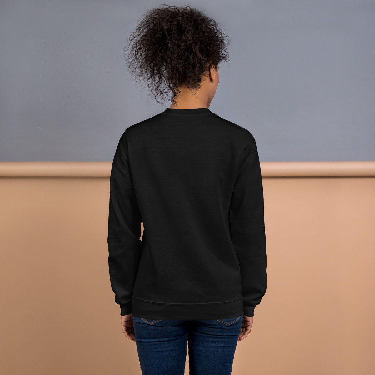 Go Forth And Multiply sweatshirt in Black back view