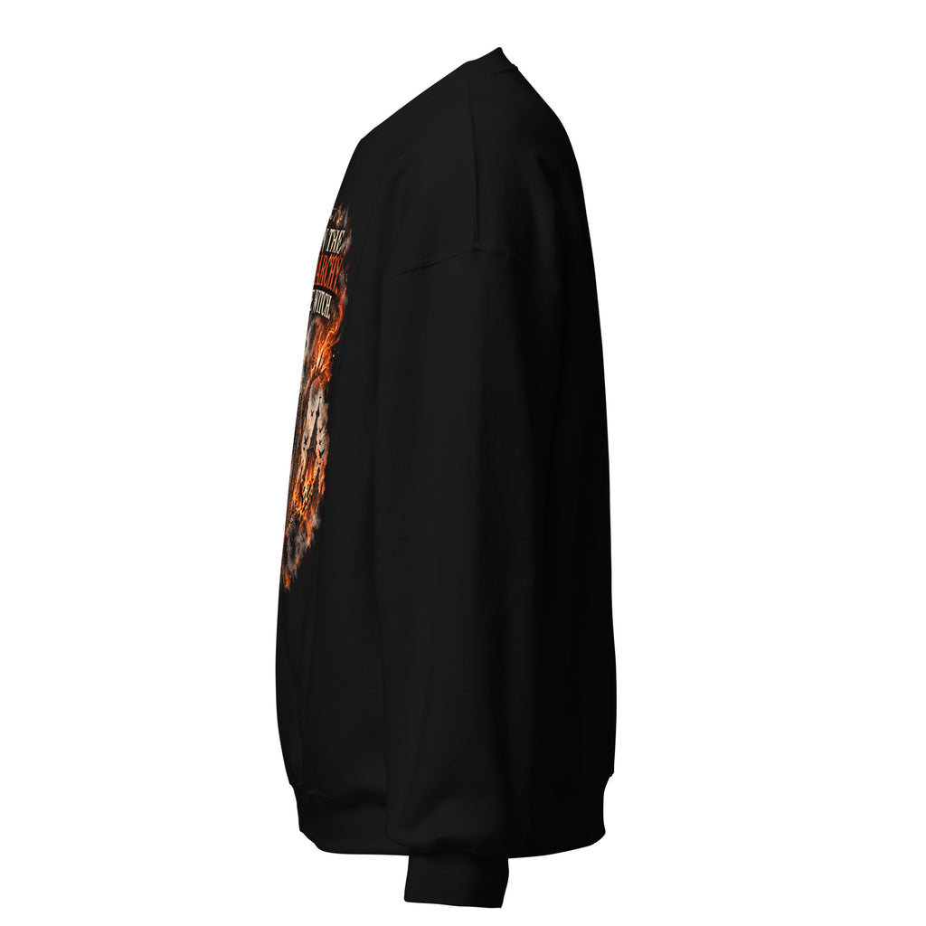 Burn The Patriarchy witch sweatshirt left view