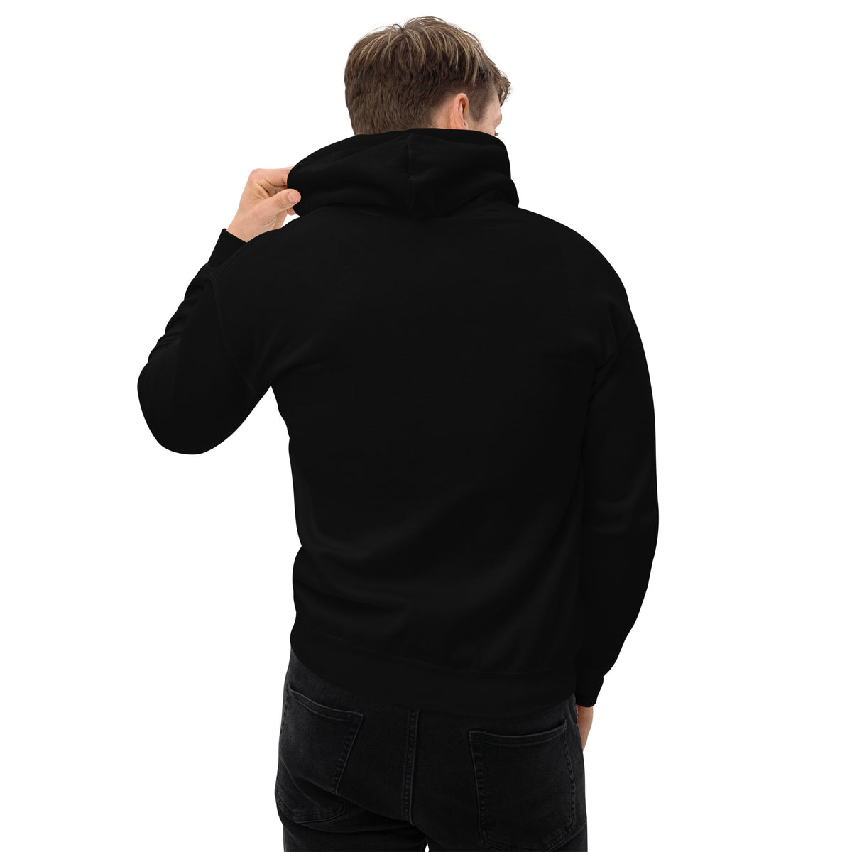 The Harvest Is Poor - Medieval – Historical Humour – Hoodie in black – back view