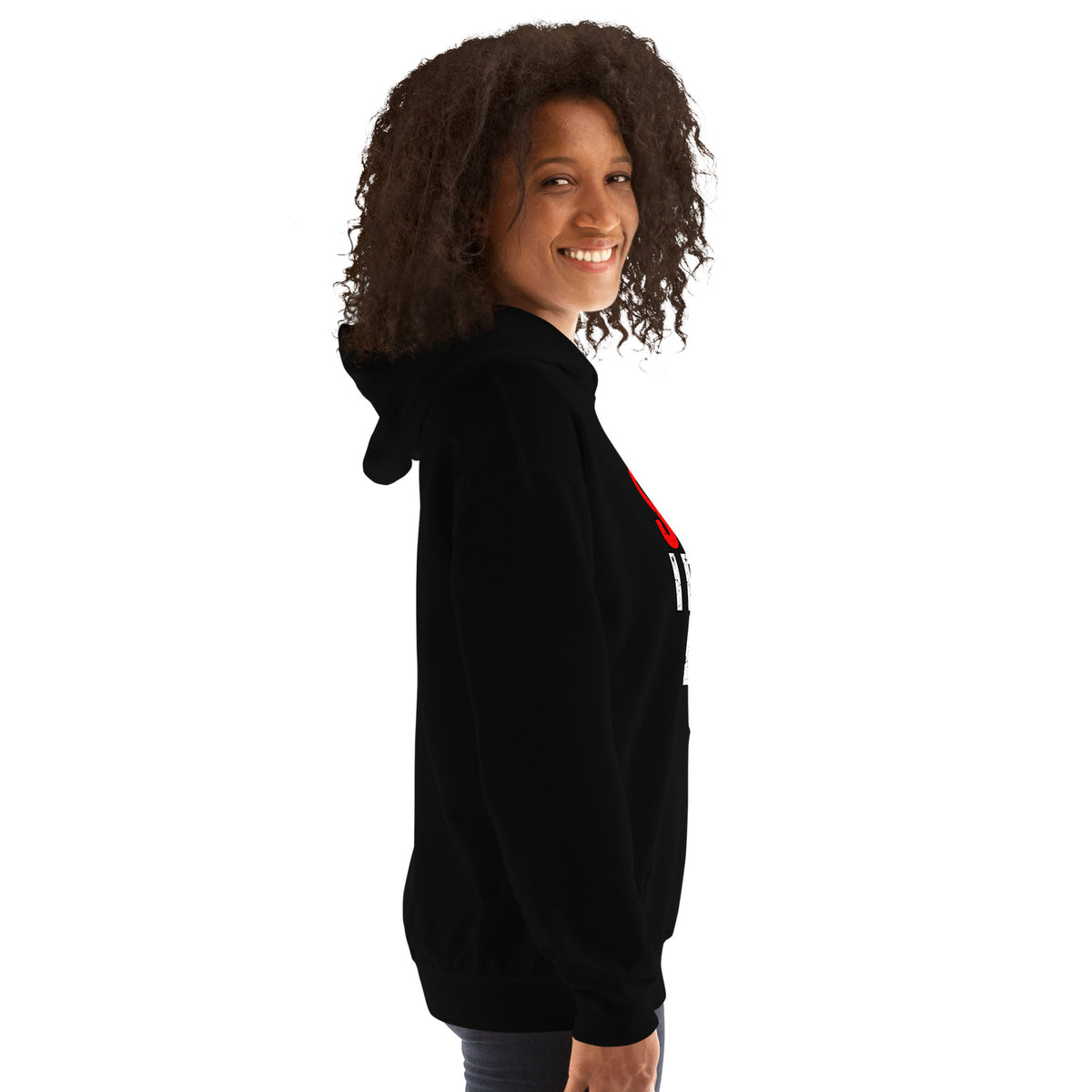 SHHH... I Didn't Ask – Feminism – Hoodie in black – right-side view
