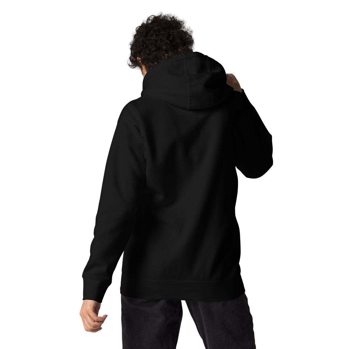 Highland Chaos – Animal Lovers – Unisex Hoodie in black – back view