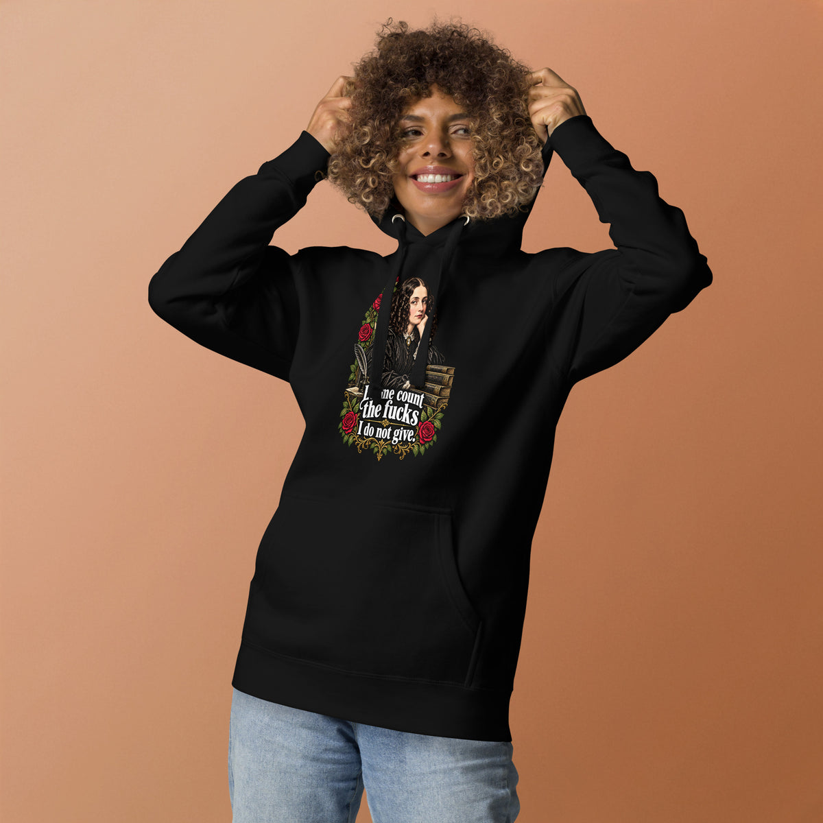 Let Me Count The Ways – Sarcasm – Hoodie in black – front view