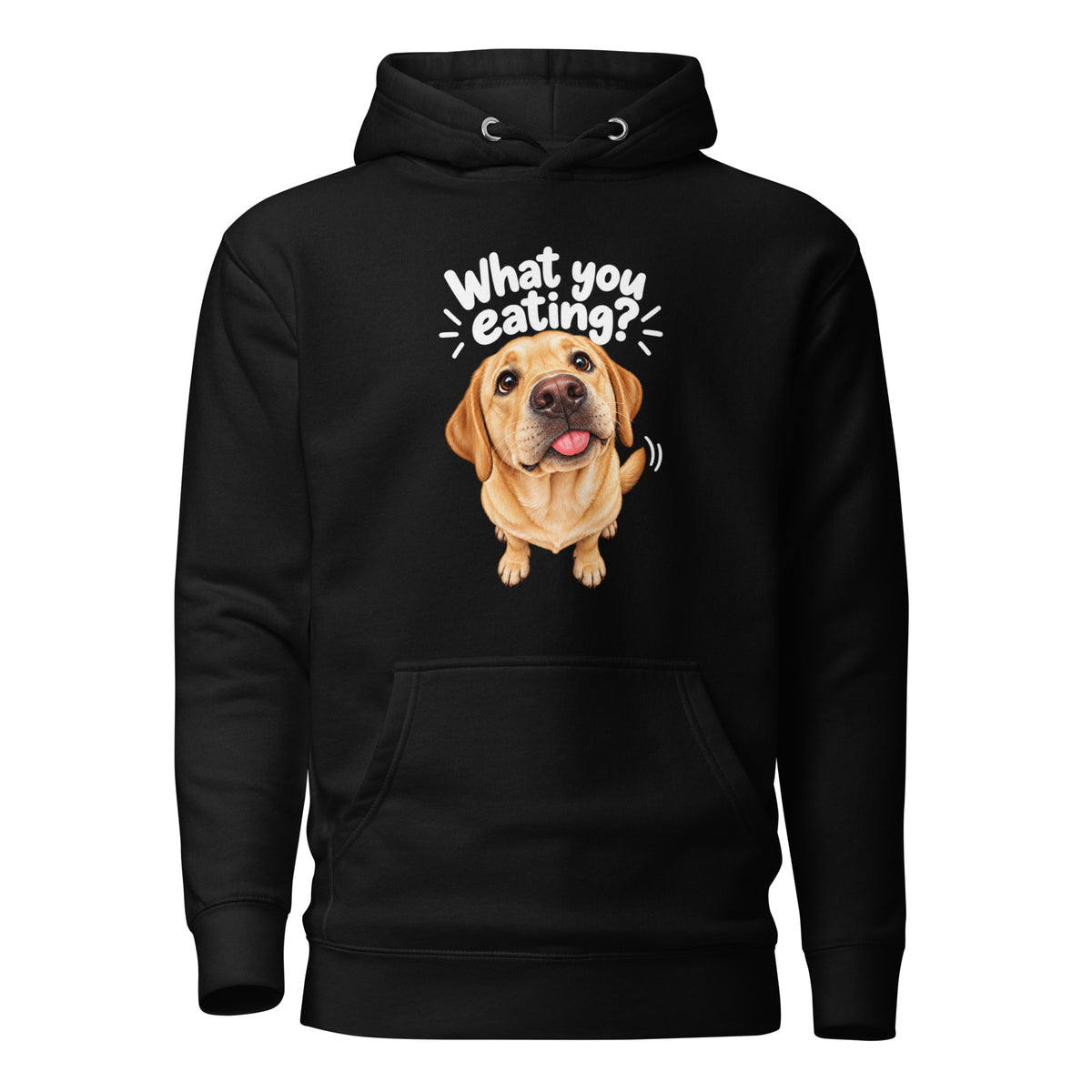 Hungry Labrador Black Labrador hoodie by The Wandering Manc