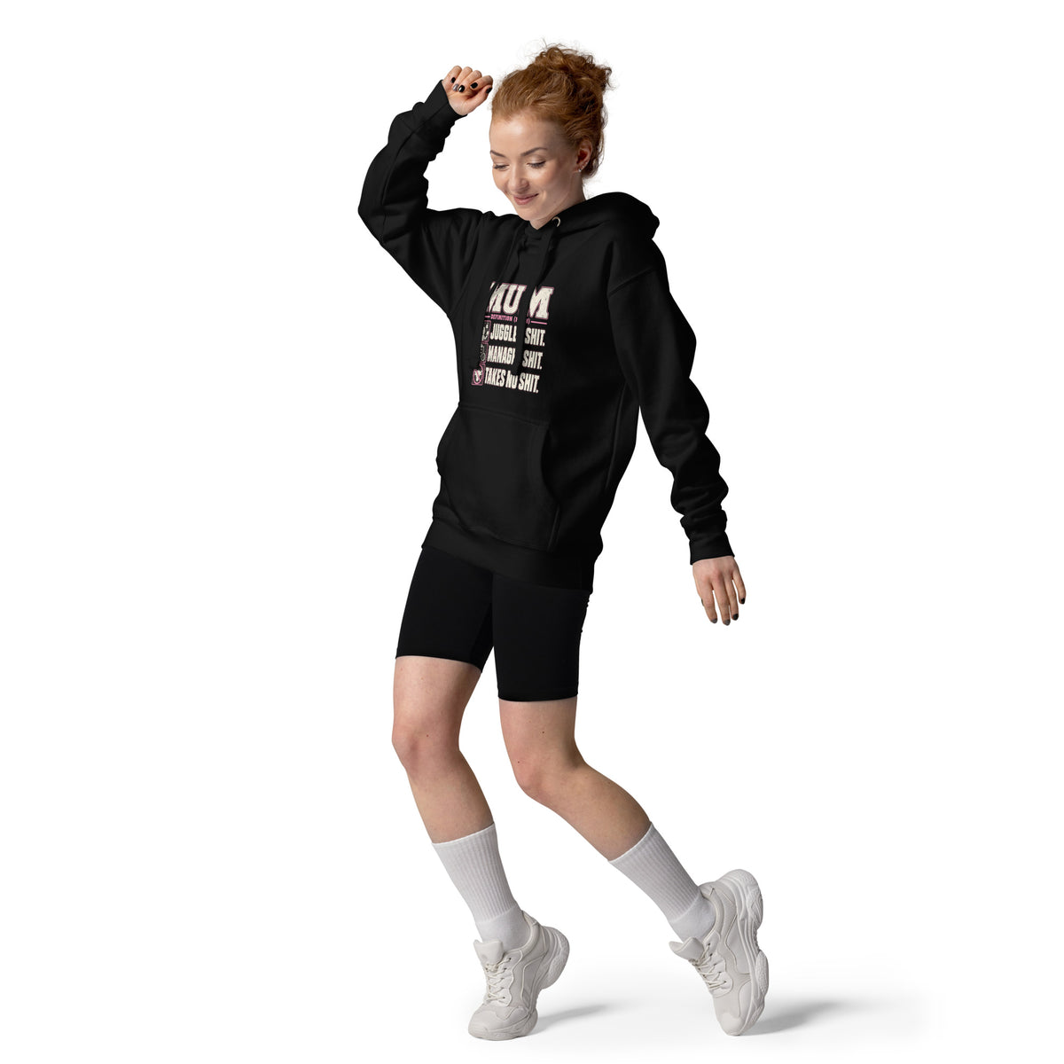 Mum Definition – Family – Hoodie in black – front view