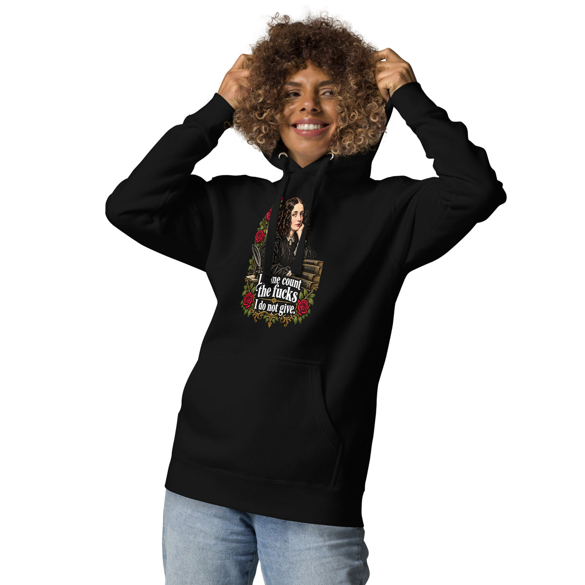 Let Me Count The Ways – Sarcasm – Hoodie in black – front view
