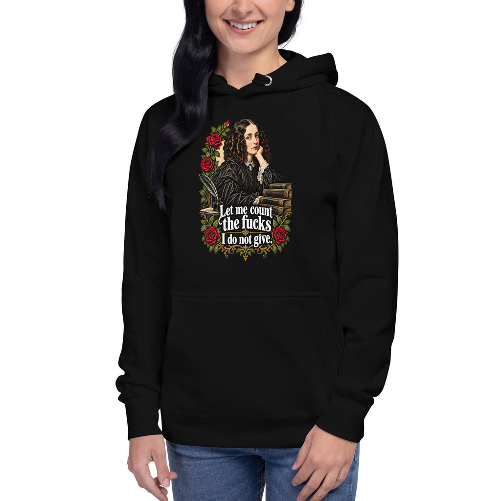 Let Me Count The Ways – Sarcasm – Hoodie in black – front view