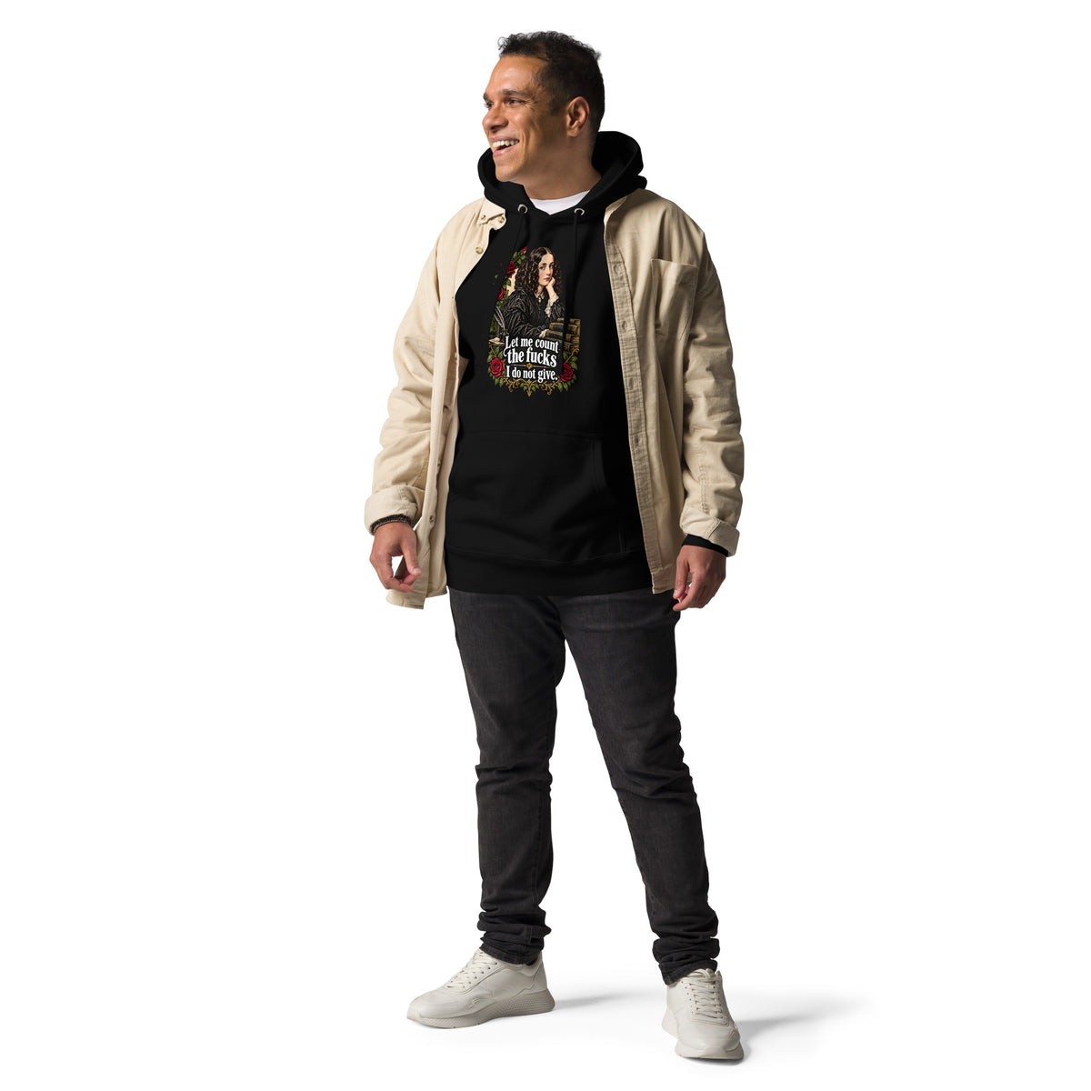 Let Me Count The Ways – Sarcasm – Hoodie in black – front view