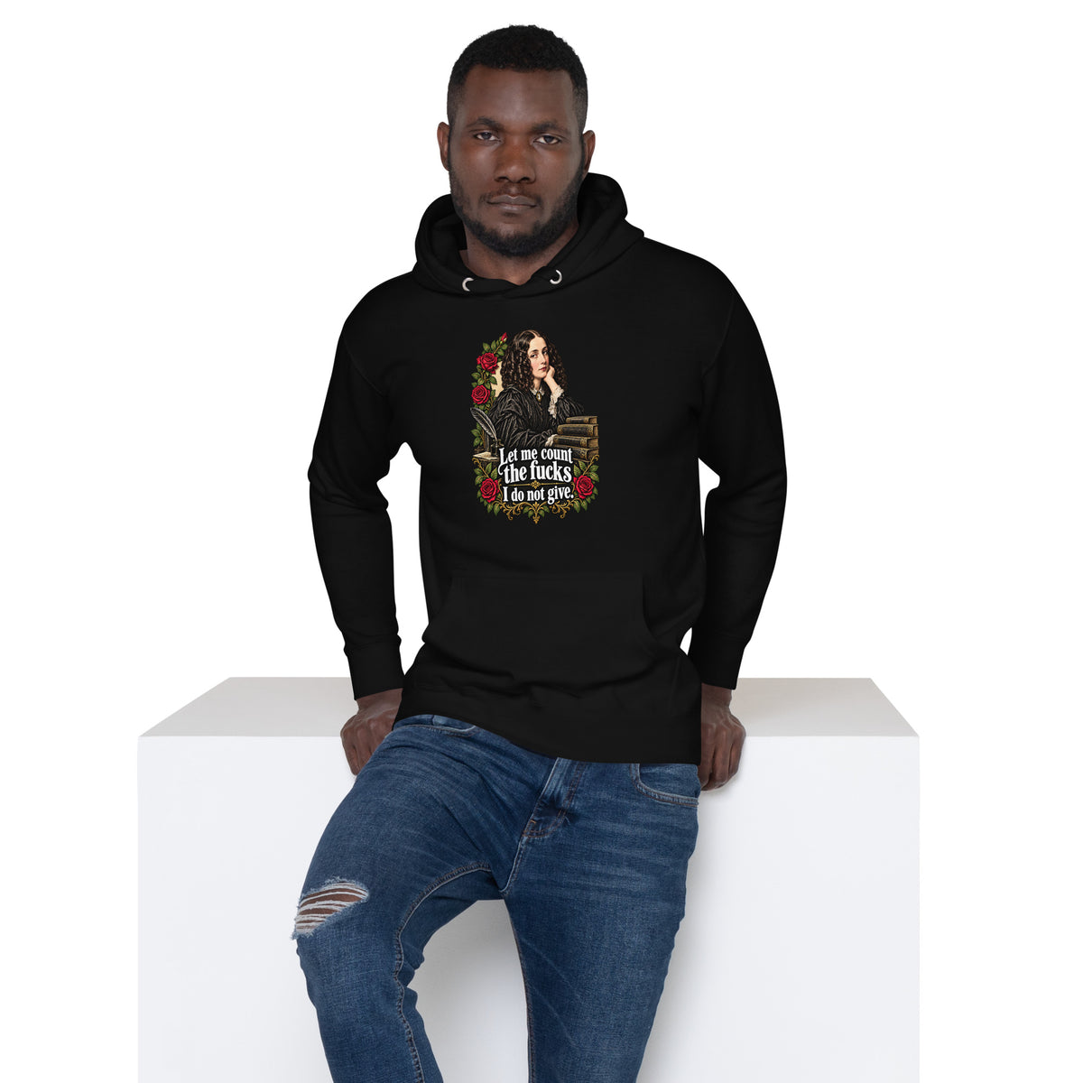 Let Me Count The Ways – Sarcasm – Hoodie in black – front view