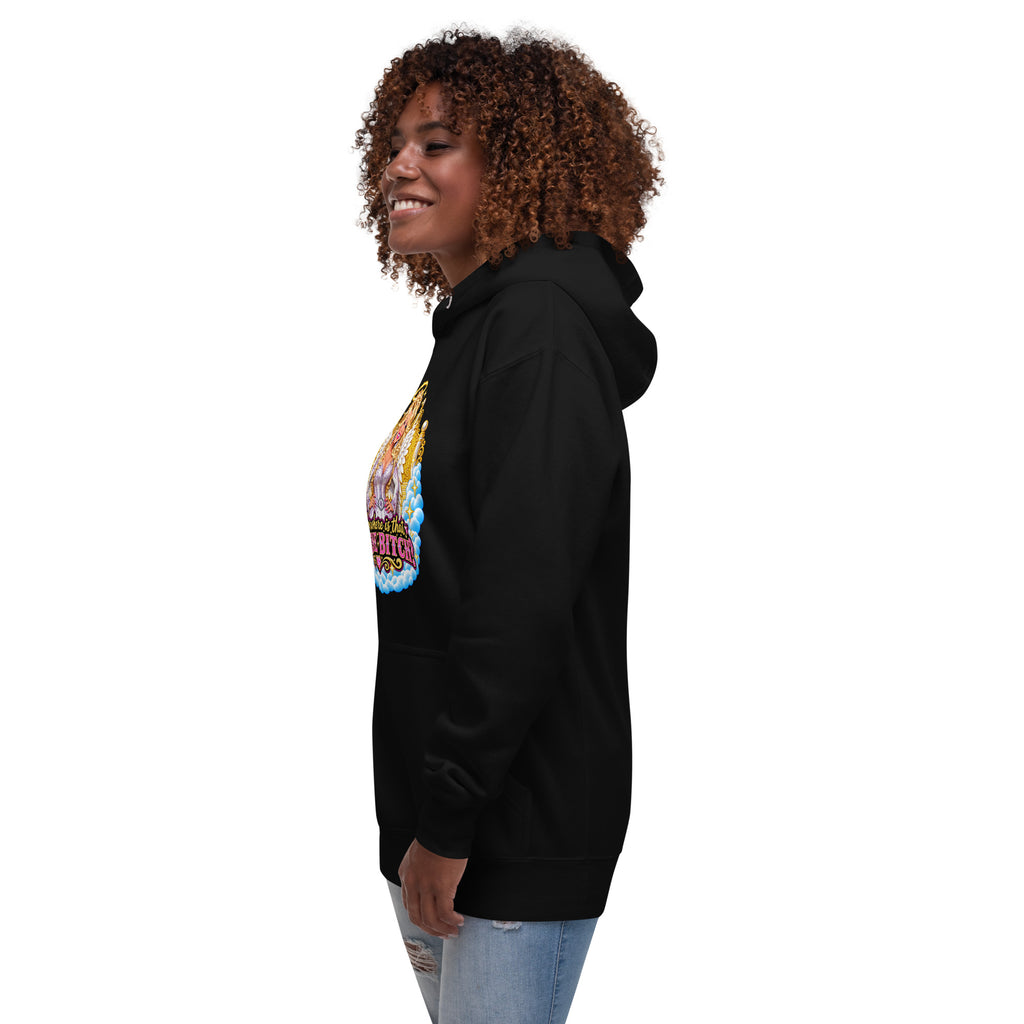 Dolly Parton Jolene funny hoodie left angle mockup