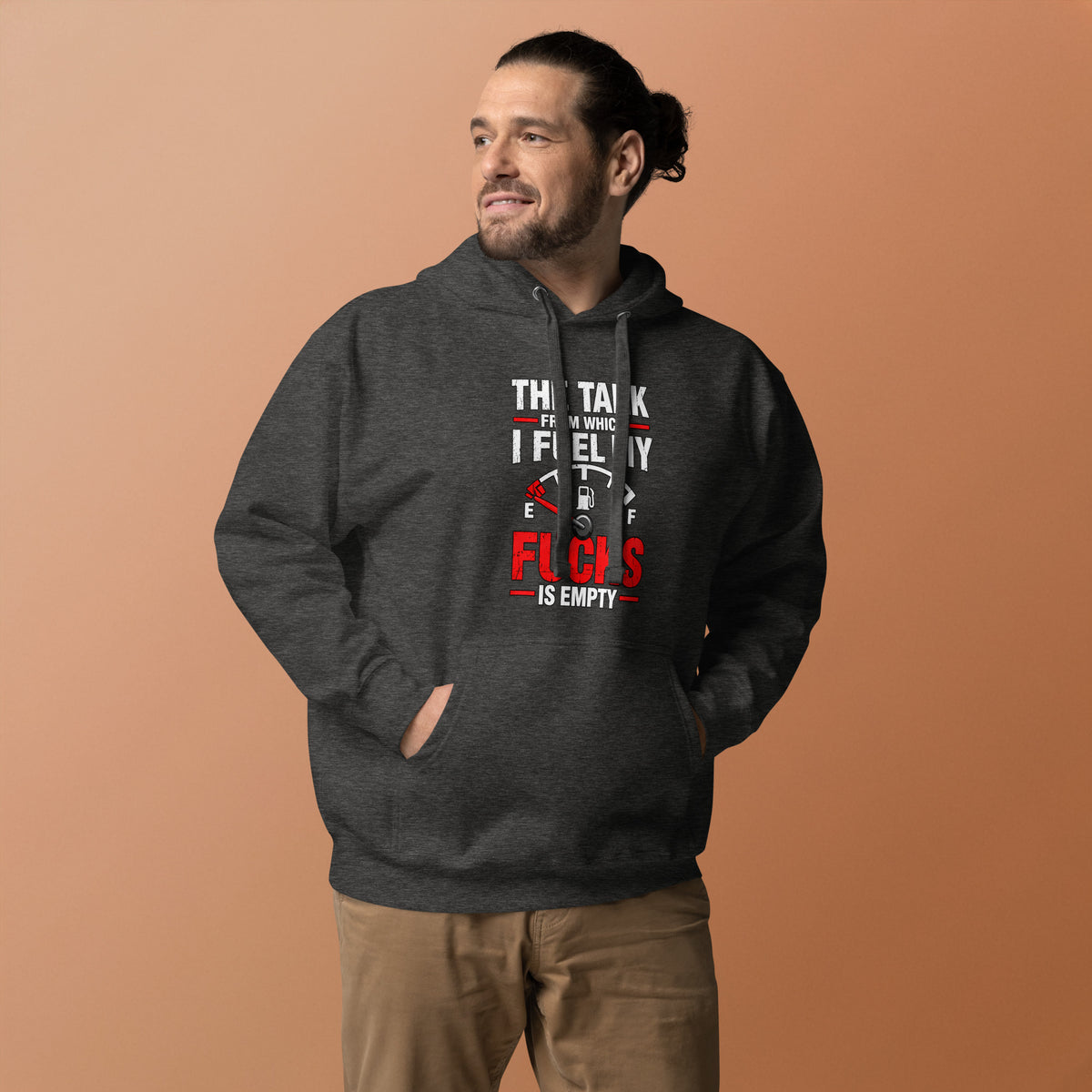 The Tank From Which I Fuel My Fucks Is Empty – Rude – Hoodie – front view
