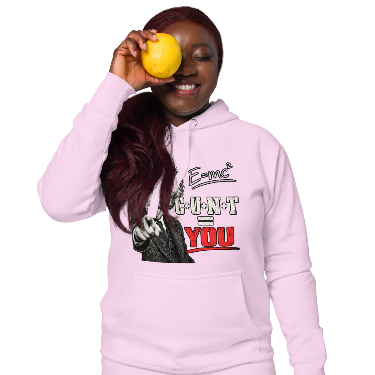 Einstein Equation funny science hoodie in lavender