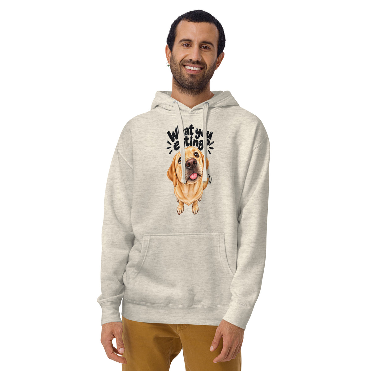 Hungry Labrador Golden Labrador hoodie by The Wandering Manc
