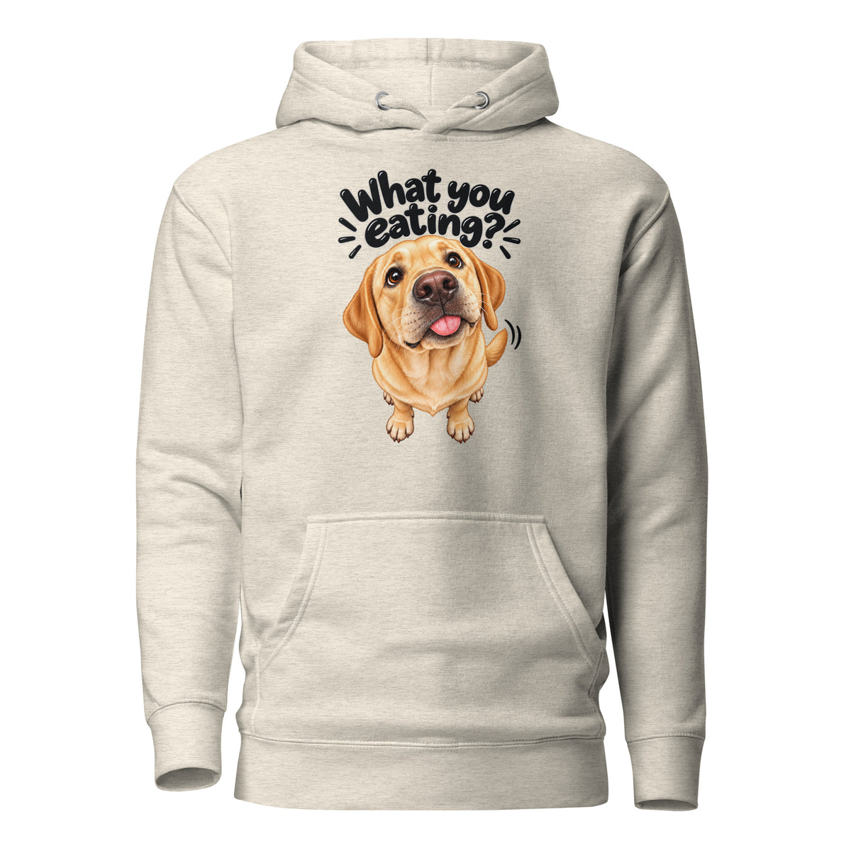 Hungry Labrador Golden Labrador hoodie by The Wandering Manc