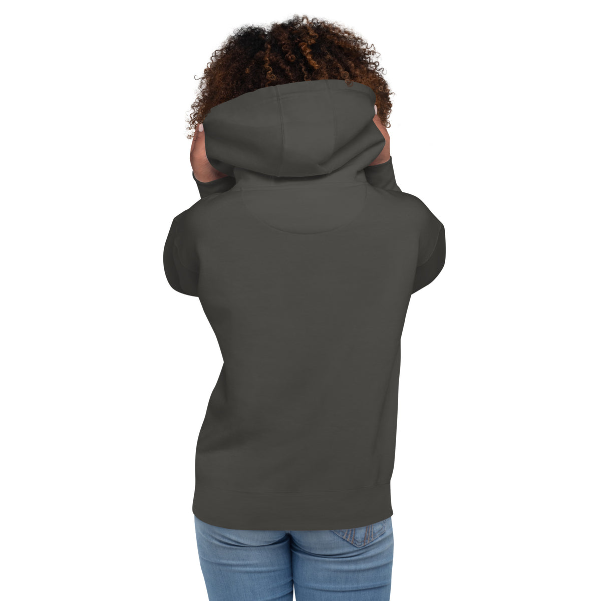 Est 1692 Salem Witch Trials hoodie back view in vintage black