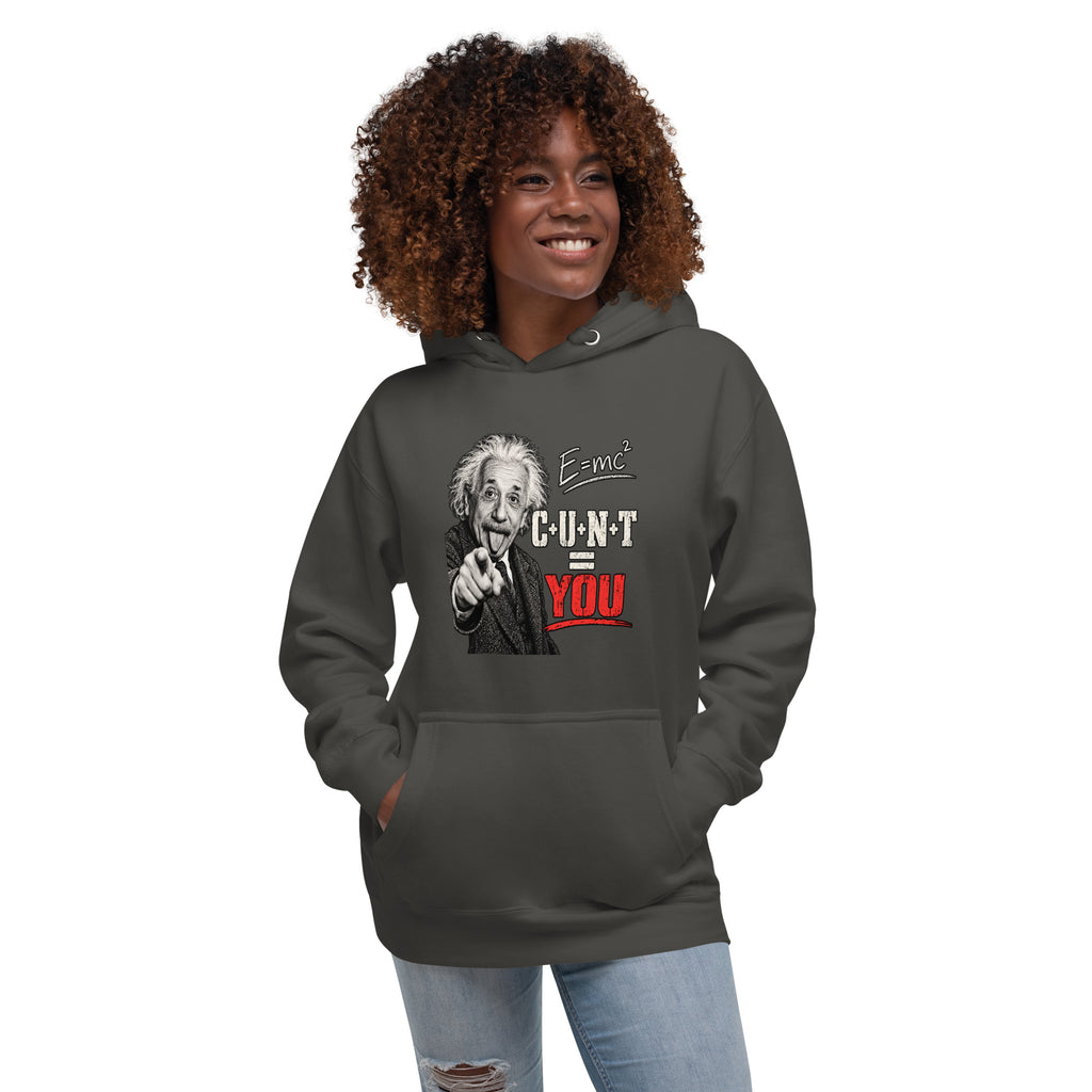 Einstein Equation physics hoodie in vintage black