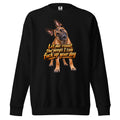 Let Me Count The Ways Malinois sweatshirt in Black front view