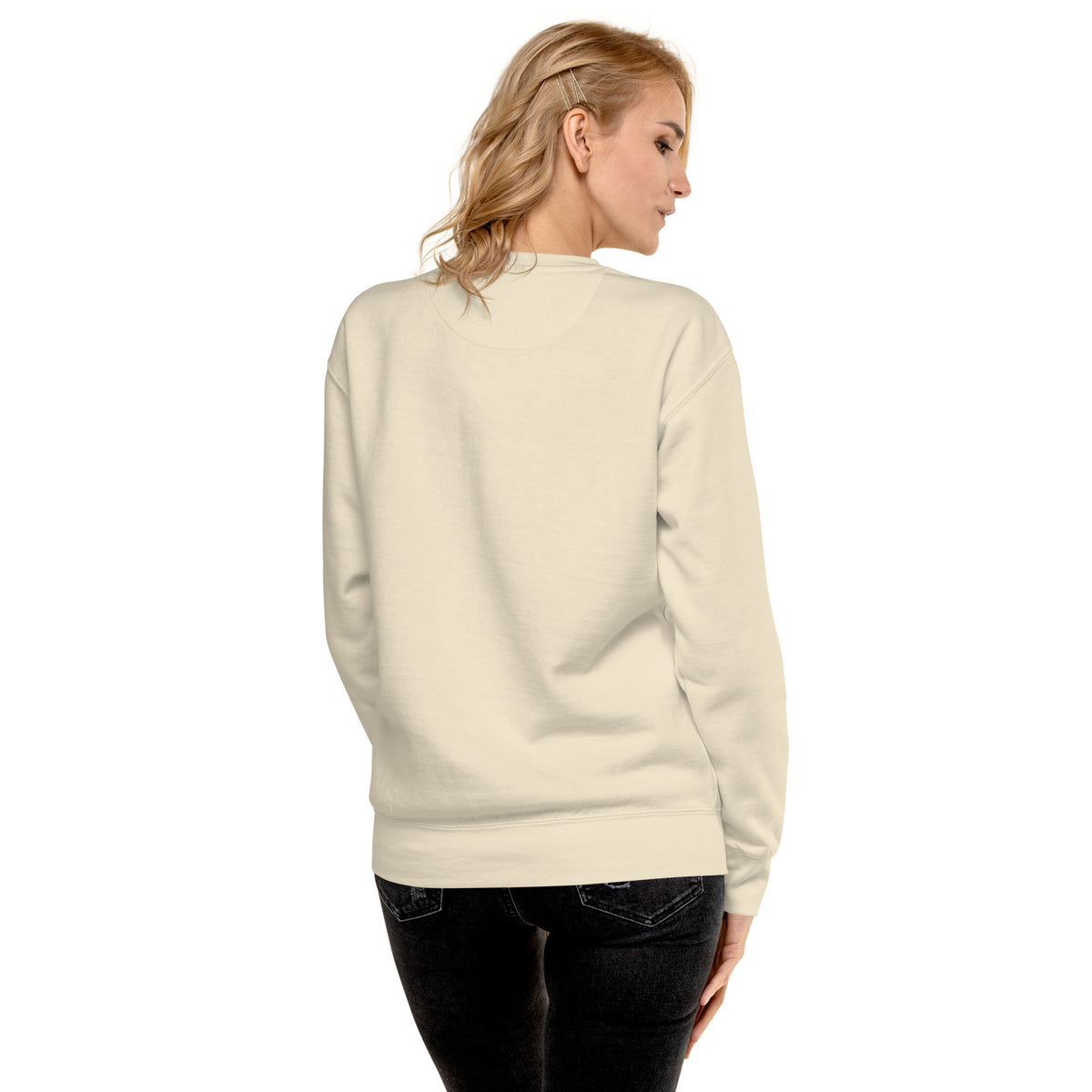 Let Me Count The Ways Malinois sweatshirt in Bone back view