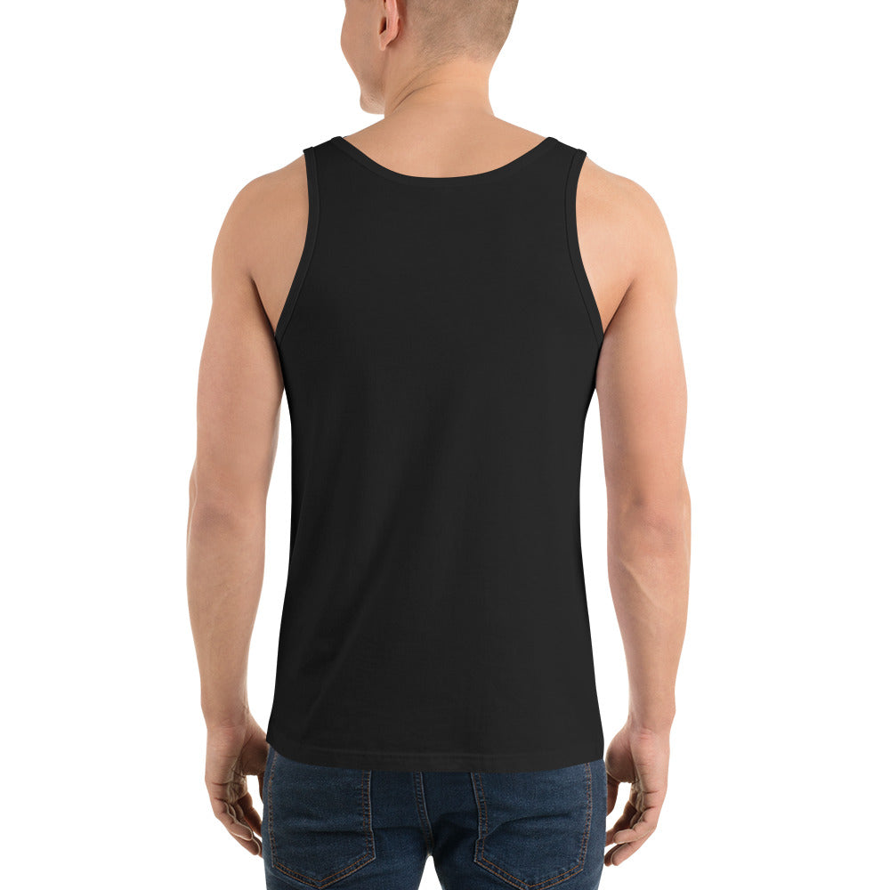 Black Keep Fit Wanker unisex gym tank top – back view