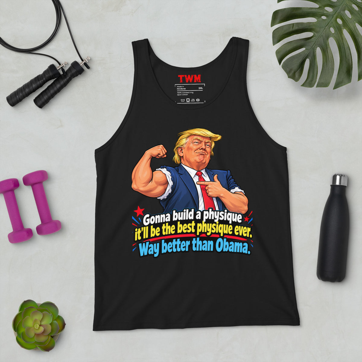 Make Anabolic Great Again gym tank top by The Wandering Manc