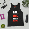 Eat Lift Sleep Repeat gym tank top – unisex workout vest